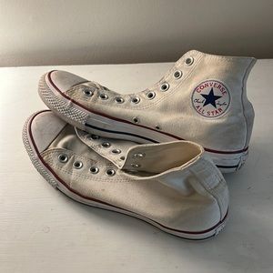 high top white converse